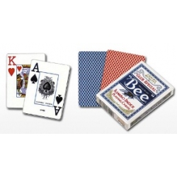 Karty BEE pokerowe Jumbo-czerwone-USPC